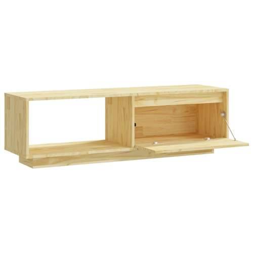 TV ormarić 110 x 30 x 33,5 cm od masivne borovine - Prirodna 1 Cijena