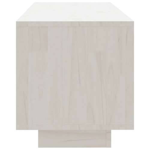 TV ormarić bijeli 110 x 30 x 33,5 cm od masivne borovine - Bijela 1 Cijena