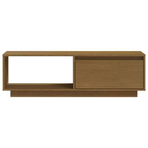 TV ormarić boja meda 110 x 30 x 33,5 cm od masivne borovine - boja meda 1 Cijena