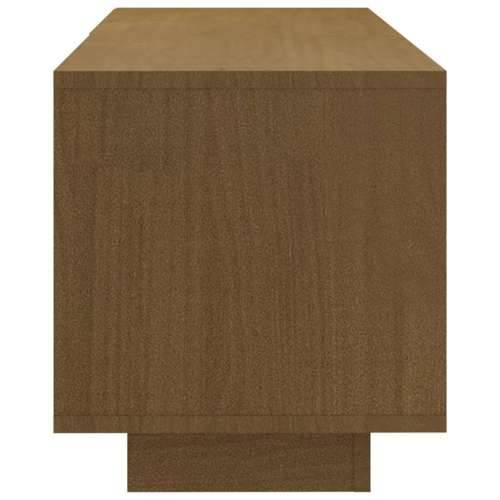 TV ormarić boja meda 110 x 30 x 33,5 cm od masivne borovine - boja meda 1 Cijena