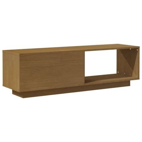 TV ormarić boja meda 110 x 30 x 33,5 cm od masivne borovine - boja meda 1 Cijena