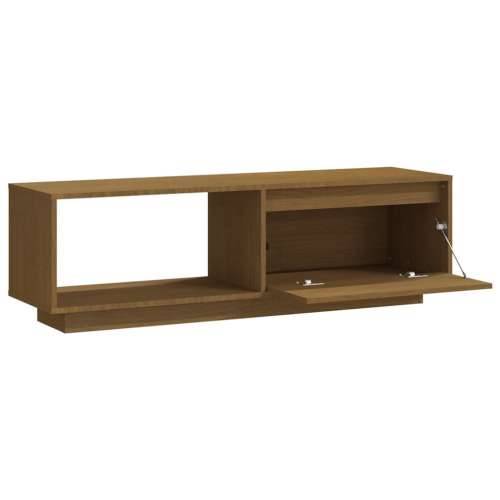 TV ormarić boja meda 110 x 30 x 33,5 cm od masivne borovine - boja meda 1 Cijena