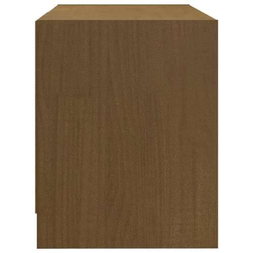 TV ormarić smeđa boja meda 80 x 31 x 39 cm od masivne borovine - boja meda 1 Cijena