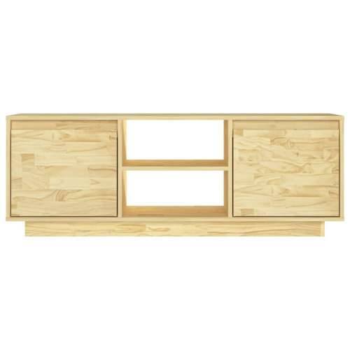 TV ormarić 110 x 30 x 40 cm od masivne borovine - Prirodna 1 Cijena