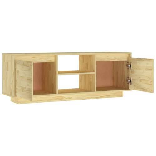 TV ormarić 110 x 30 x 40 cm od masivne borovine - Prirodna 1 Cijena