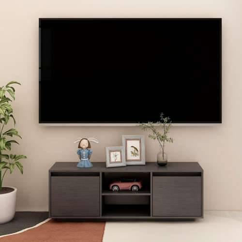 TV ormarić sivi 110 x 30 x 40 cm od masivne borovine - Siva 1 Cijena