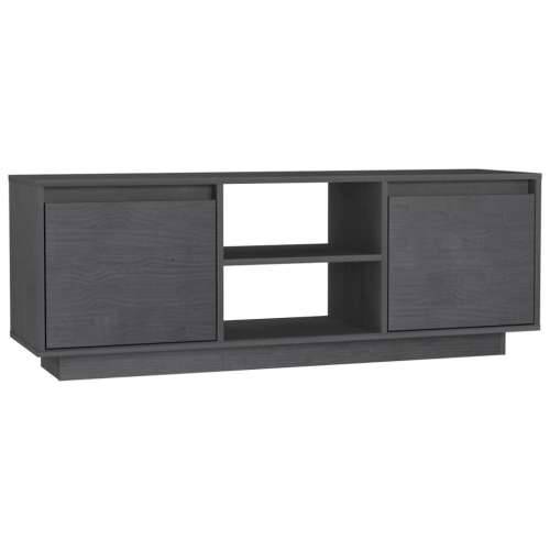 TV ormarić sivi 110 x 30 x 40 cm od masivne borovine - Siva 1 Cijena
