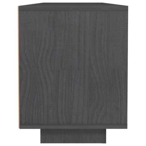 TV ormarić sivi 110 x 30 x 40 cm od masivne borovine - Siva 1 Cijena