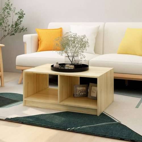 Stolić za kavu 75 x 50 x 33,5 cm od masivne borovine - Prirodna 1 Cijena