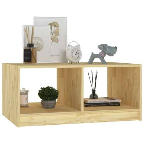 Stolić za kavu 75 x 50 x 33,5 cm od masivne borovine - Prirodna 1 Cijena