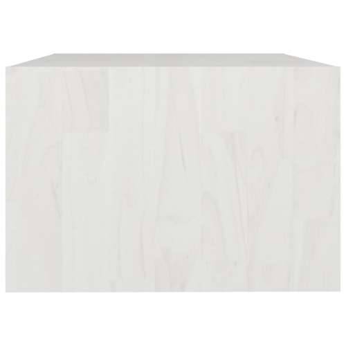 Stolić za kavu bijeli 75 x 50 x 33,5 cm od masivne borovine  Bijela 1 Cijena