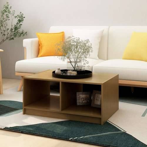 Stolić za kavu boja meda 75 x 50 x 33,5 cm od masivne borovine - boja meda 1 Cijena