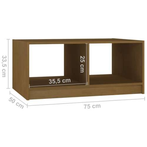 Stolić za kavu boja meda 75 x 50 x 33,5 cm od masivne borovine - boja meda 1 Cijena