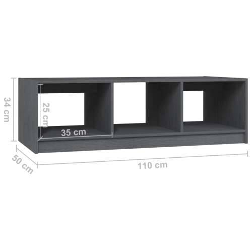 Stolić za kavu sivi 110 x 50 x 34 cm od masivne borovine - Siva 1 Cijena