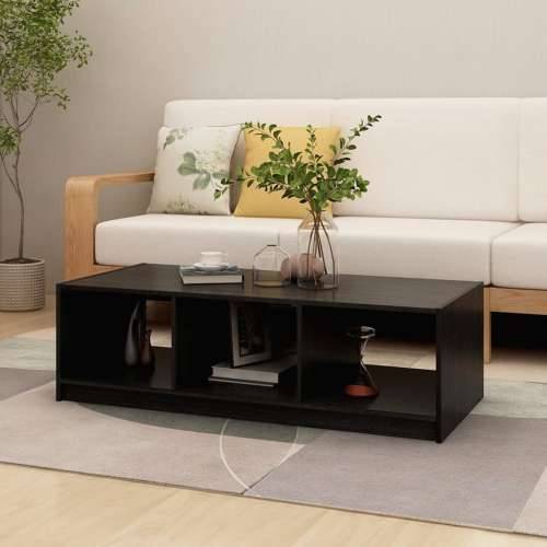 Stolić za kavu crni 110 x 50 x 34 cm od masivne borovine - Crna 1 Cijena