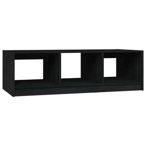 Stolić za kavu crni 110 x 50 x 34 cm od masivne borovine - Crna 1 Cijena