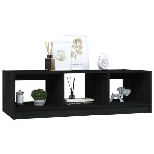 Stolić za kavu crni 110 x 50 x 34 cm od masivne borovine - Crna 1 Cijena