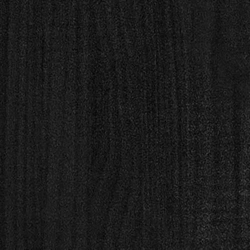 Stolić za kavu crni 110 x 50 x 34 cm od masivne borovine - Crna 1 Cijena