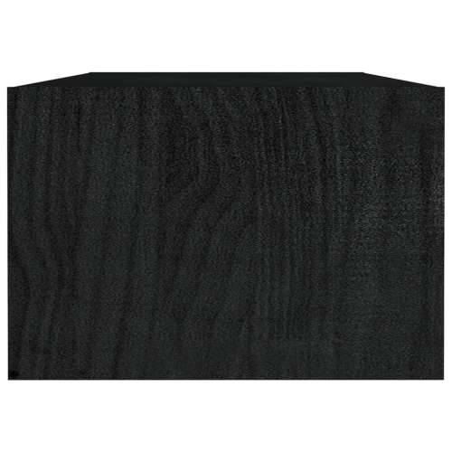 Stolić za kavu crni 110 x 50 x 34 cm od masivne borovine - Crna 1 Cijena