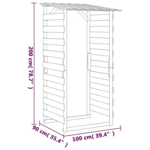 Pergole s krovom 3 kom 100 x 90 x 200 cm impregnirana borovina Cijena