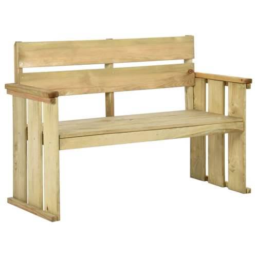 Vrtna klupa 121 cm od impregnirane borovine - 121 x 53 x 85 cm 1 Cijena