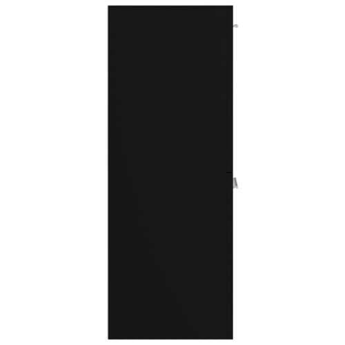 Kupaonski ormarić crni 30 x 30 x 80 cm konstruirano drvo Cijena