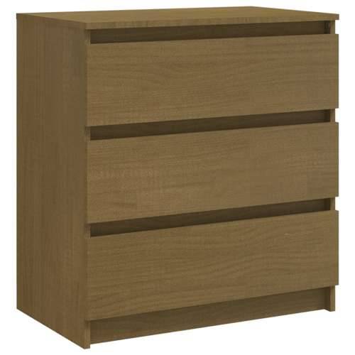 Noćni ormarić smeđa boja meda 60x36x64 cm od masivne borovine - boja meda 1 Cijena
