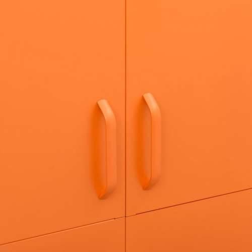 Ormar narančasti 90 x 50 x 180 cm čelični Cijena