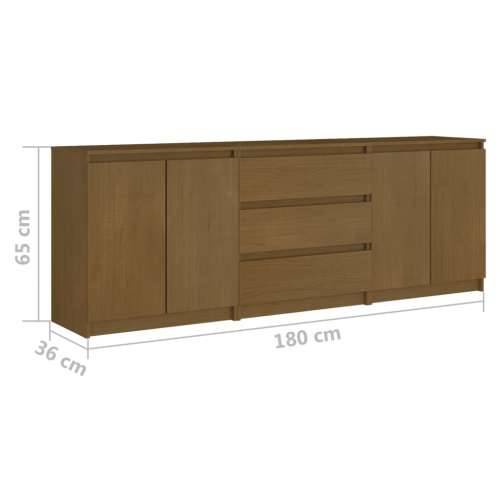 Bočni ormarić boja meda 180 x 36 x 65 cm od masivne borovine - boja meda 1 Cijena