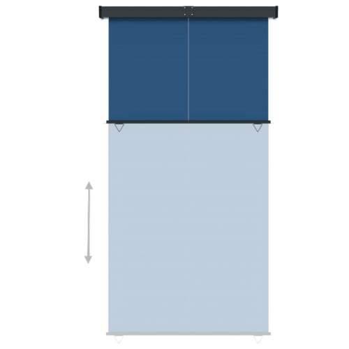 Balkonska bočna tenda 175 x 250 cm plava Cijena