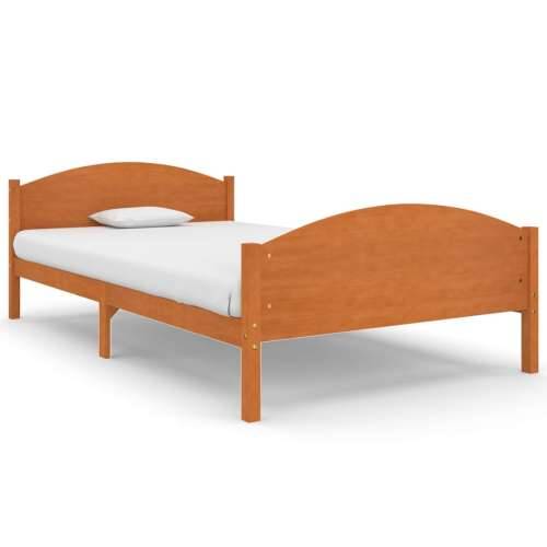 Okvir za krevet od masivne borovine boja meda 120 x 200 cm  - boja meda 120 x 200 cm Cijena