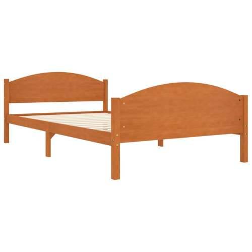 Okvir za krevet od masivne borovine boja meda 120 x 200 cm  - boja meda 120 x 200 cm Cijena