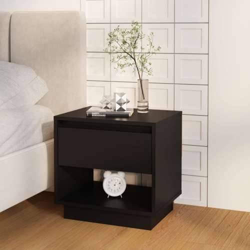 Noćni ormarići 2 kom crni 45x34x44 cm konstruirano drvo - Crna 2 Cijena
