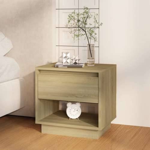 Noćni ormarić boja hrasta 45 x 34 x 44 cm od konstruiranog drva - sonoma hrast 1 Cijena