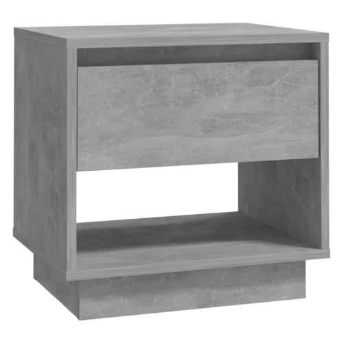 Noćni ormarić boja betona 45 x 34 x 44 cm od konstruiranog drva - Beton siva 1 Cijena