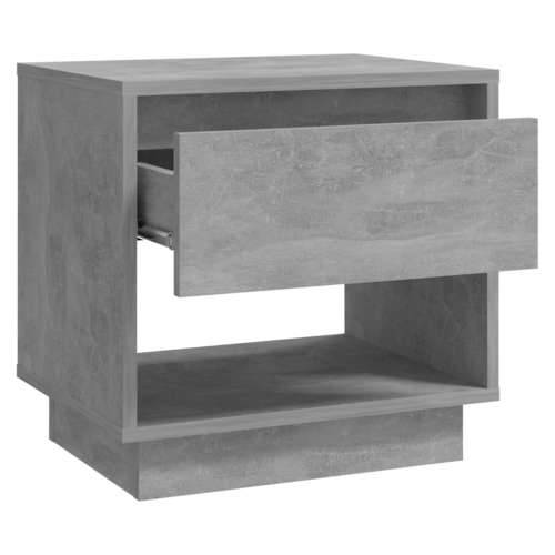 Noćni ormarić boja betona 45 x 34 x 44 cm od konstruiranog drva - Beton siva 1 Cijena