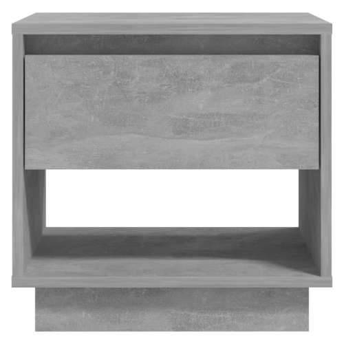 Noćni ormarić boja betona 45 x 34 x 44 cm od konstruiranog drva - Beton siva 1 Cijena