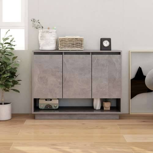 Komoda siva boja betona 97x31x75 cm od konstruiranog drva - Beton siva 1 Cijena