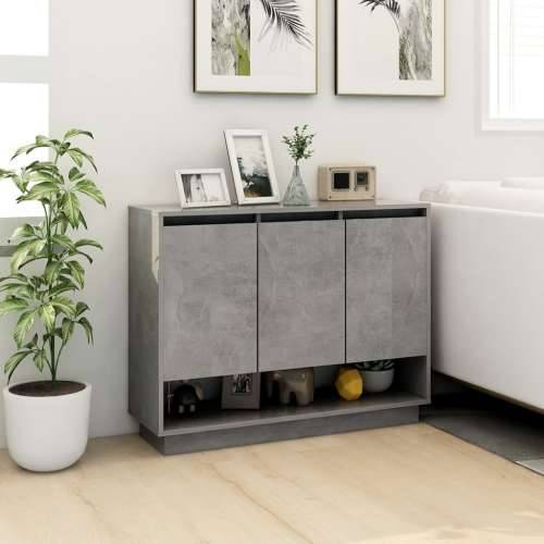 Komoda siva boja betona 97x31x75 cm od konstruiranog drva - Beton siva 1 Cijena