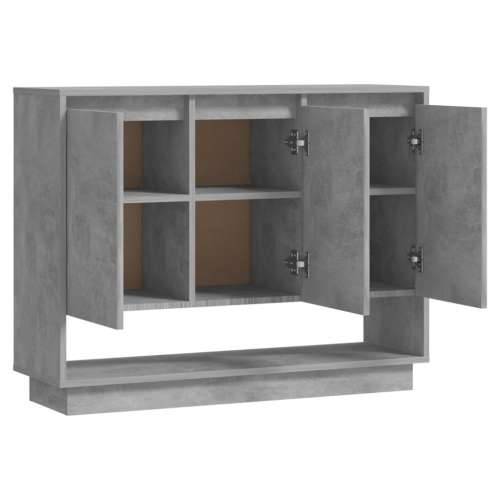 Komoda siva boja betona 97x31x75 cm od konstruiranog drva - Beton siva 1 Cijena
