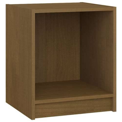 Noćni ormarić boja meda 35,5 x 33,5 x 41,5 cm masivna borovina - boja meda 1 Cijena