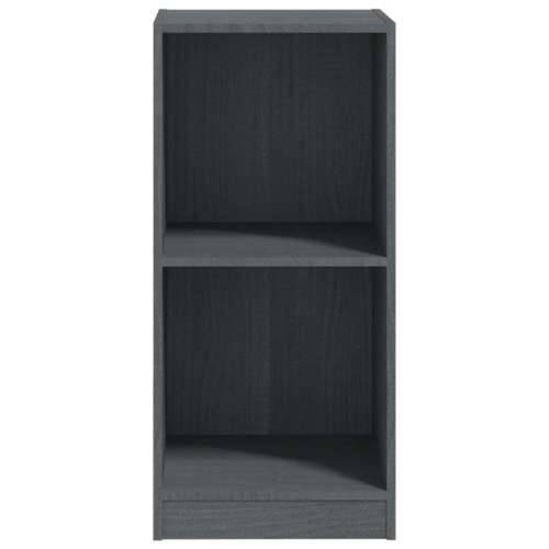 Bočni ormarić sivi 35,5 x 33,5 x 76 cm od masivne borovine - Siva 1 Cijena