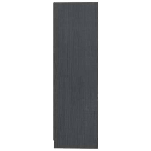 Ormarić za knjige sivi 70x33x110 cm od masivne borovine - Siva 1 Cijena