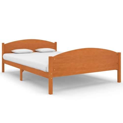 Okvir za krevet od masivne borovine boja meda 160 x 200 cm - boja meda 160 x 200 cm Cijena