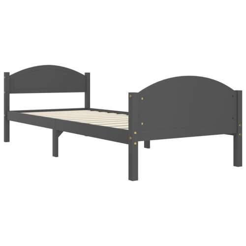 Okvir za krevet od masivne borovine tamnosivi 100 x 200 cm - Tamno siva 100 x 200 cm Cijena