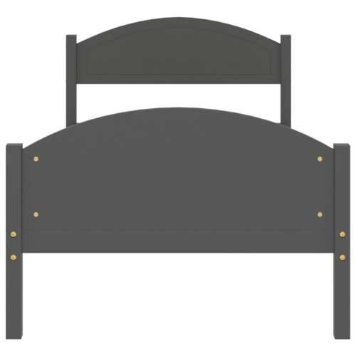 Okvir za krevet od masivne borovine tamnosivi 100 x 200 cm - Tamno siva 100 x 200 cm Cijena