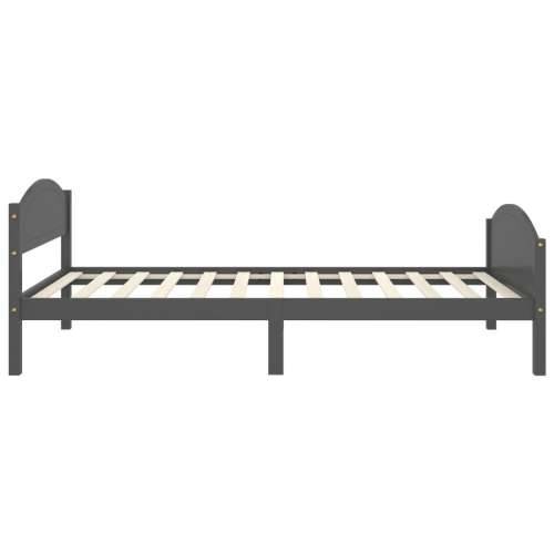 Okvir za krevet od masivne borovine tamnosivi 100 x 200 cm - Tamno siva 100 x 200 cm Cijena