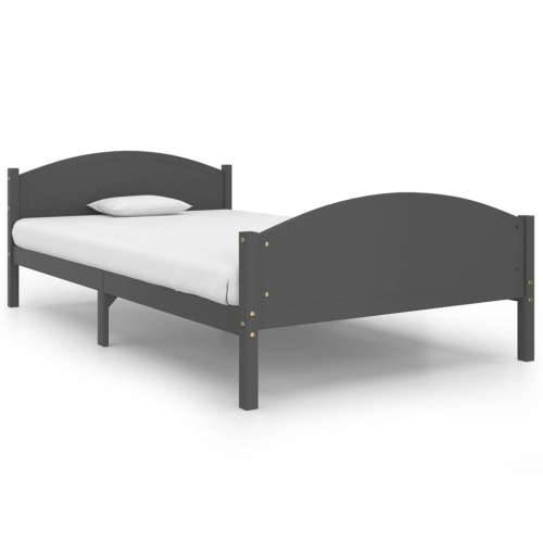 Okvir za krevet od masivne borovine tamnosivi 120 x 200 cm - Tamno siva 120 x 200 cm Cijena