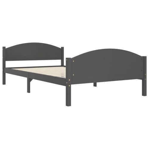 Okvir za krevet od masivne borovine tamnosivi 120 x 200 cm - Tamno siva 120 x 200 cm Cijena