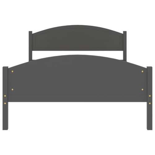 Okvir za krevet od masivne borovine tamnosivi 120 x 200 cm - Tamno siva 120 x 200 cm Cijena